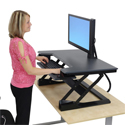 Workfit-T Sit-Stand Desktop Workstation - In Use