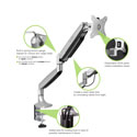 Eureka Single Monitor Arm - Features