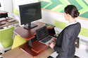 Eureka Sit-Stand Desktop Single Arm - Standing