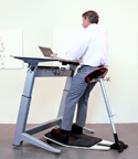 Locus Seat is Ideal for Sit-Stand Workstations