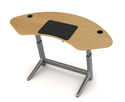 Locus Sphere Desk in White Oak Veneer