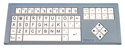 Big Keys Keyboard LX (PS/2) - grey housing, white keys