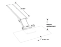 6G Articulating Keyboard Arm Mechanism - Specifications