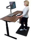 EcoLast TreadTop Standing Mat in use with desk