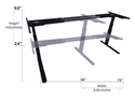 iMovR ELITE - Height and Width Range