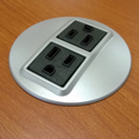 Optional Grommet-Mounted Dual-AC Power Outlet