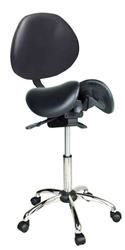 Kanewell Twin Adjustable Saddle Chair with Backrest