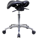 Kanewell Twin Adjustable Saddle Stool - Rear Profile View