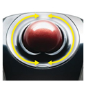 Orbit Wireless Mobile Trackball - Dual Touch Scroll Zones