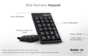 Goldtouch Elite Numeric Keypad - Features & Specs