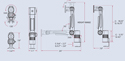 Solo Monitor Arm - dimensions