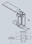 Swivel CPU Holder - dimensions