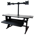 Volante Desktop Sit-Stand Workstation with Monitor Arm - Standing