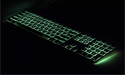 Matias RGB Backlit Wired Aluminum Keyboard - Green Backlighting