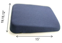 Sacroease Memory Foam Tapered Seat Support - available in 3 widths