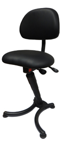 EZSIT Comfort Elite Sit-Stand Stool with Back