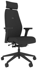 Positiv Plus High Back Executive Chair with Headrest - Profile View