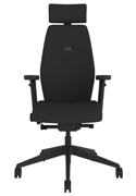 Positiv Plus High Back Executive Chair with Headrest - Front View