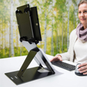 R-Go Riser Duo Tablet and Laptop Stand - Elevated Viewing