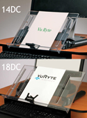 Freestanding Adjustable InLine Document Holder - Size Comparison