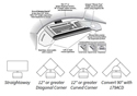 Banana Board Keyboard Tray - Corner Applications